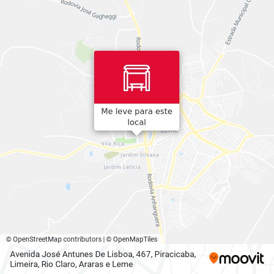 Avenida José Antunes De Lisboa, 467 mapa