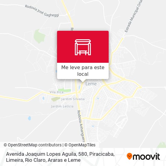 Avenida Joaquim Lopes Aguila, 580 mapa