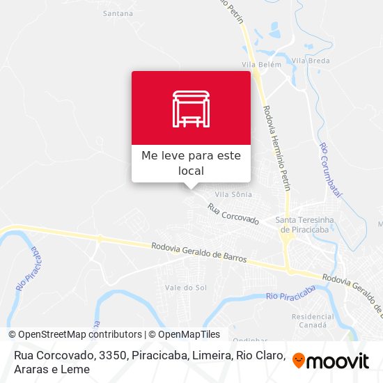 Rua Corcovado, 3350 mapa