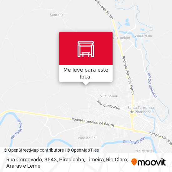 Rua Corcovado, 3543 mapa