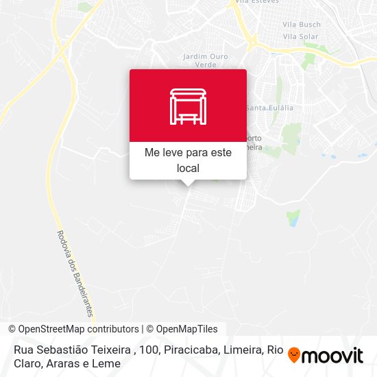 Rua Sebastião Teixeira , 100 mapa