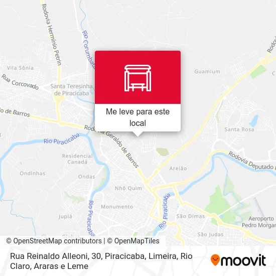 Rua Reinaldo Alleoni, 30 mapa