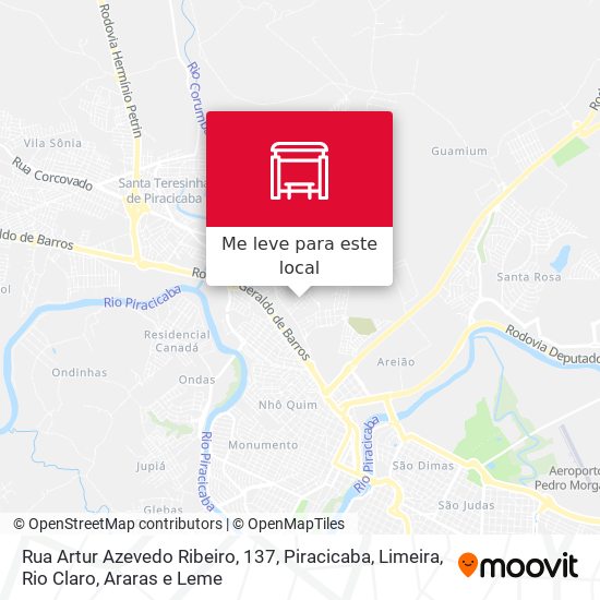 Rua Artur Azevedo Ribeiro, 137 mapa