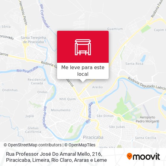 Rua Professor José Do Amaral Mello, 216 mapa