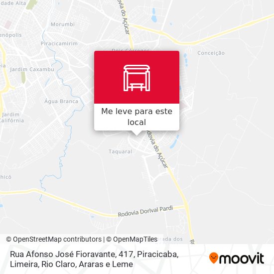 Rua Afonso José Fioravante, 417 mapa