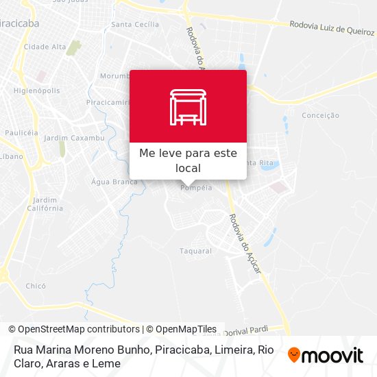 Rua Marina Moreno Bunho mapa
