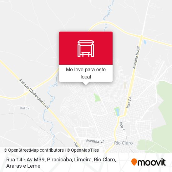 Rua 14 - Av M39 mapa