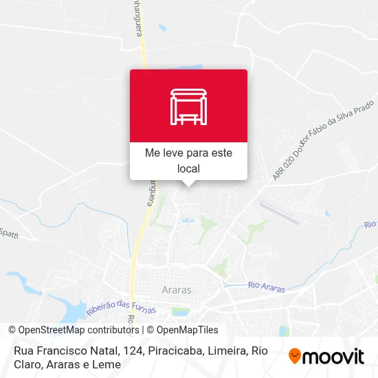 Rua Francisco Natal, 124 mapa