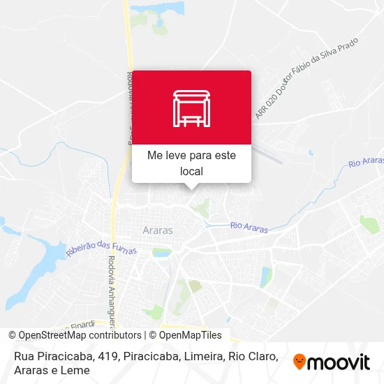 Rua Piracicaba, 419 mapa