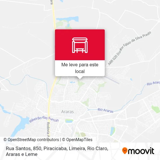 Rua Santos, 850 mapa