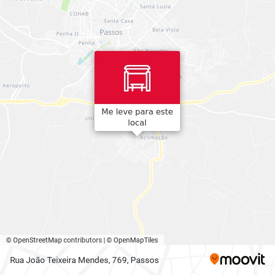 Rua João Teixeira Mendes, 769 mapa