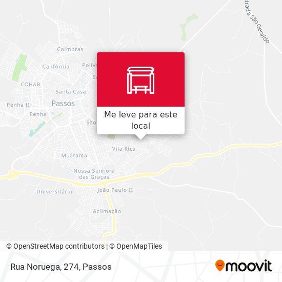 Rua Noruega, 274 mapa