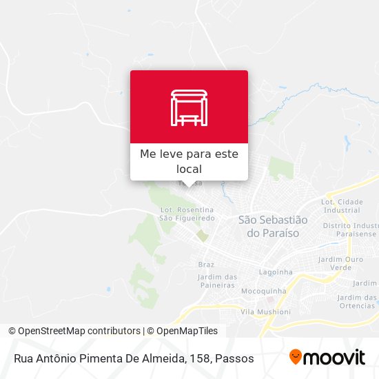 Rua Antônio Pimenta De Almeida, 158 mapa