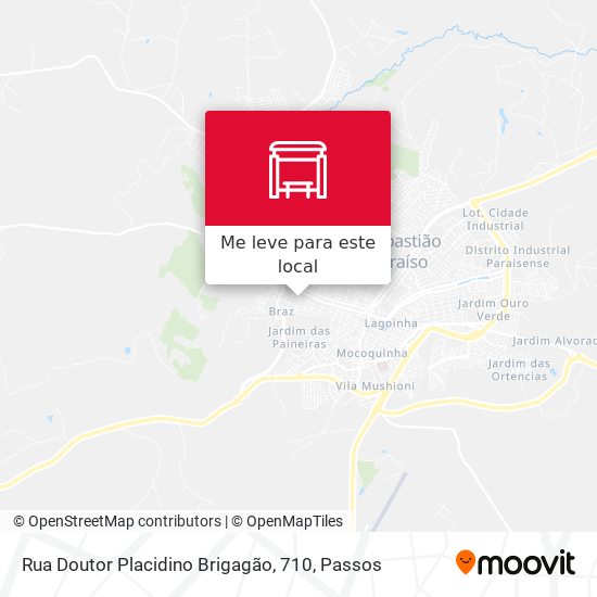 Rua Doutor Placidino Brigagão, 710 mapa