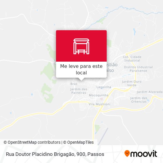 Rua Doutor Placidino Brigagão, 900 mapa