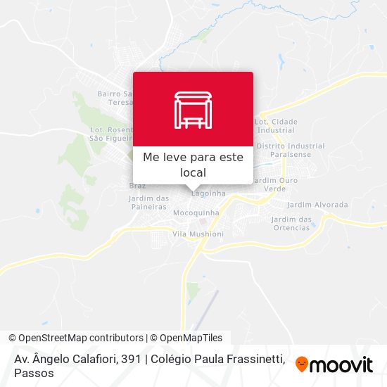 Av. Ângelo Calafiori, 391 | Colégio Paula Frassinetti mapa