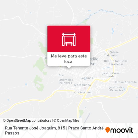 Rua Tenente José Joaquim, 815 | Praça Santo André mapa