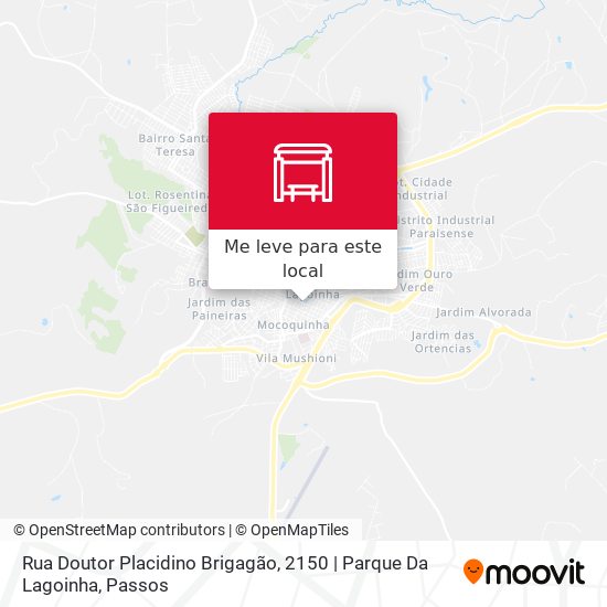Rua Doutor Placidino Brigagão, 2150 | Parque Da Lagoinha mapa