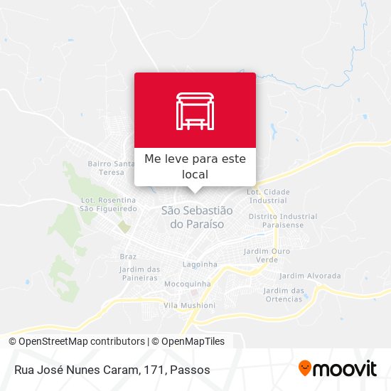 Rua José Nunes Caram, 171 mapa
