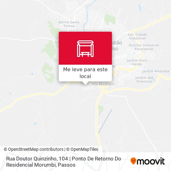 Rua Doutor Quinzinho, 104 | Ponto De Retorno Do Residencial Morumbi mapa