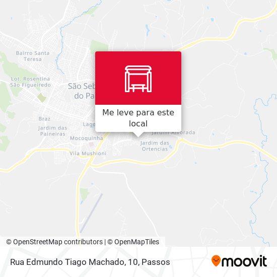 Rua Edmundo Tiago Machado, 10 mapa