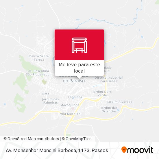 Av. Monsenhor Mancini Barbosa, 1173 mapa