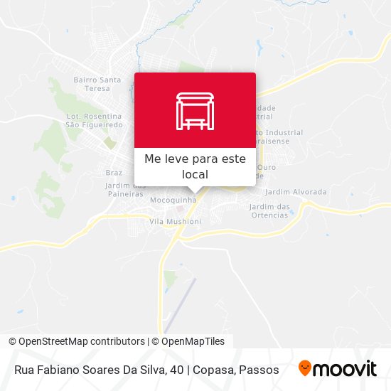 Rua Fabiano Soares Da Silva, 40 | Copasa mapa