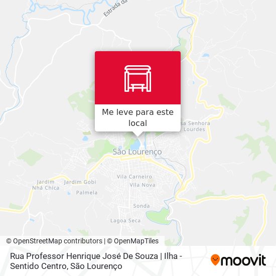 Rua Professor Henrique José De Souza | Ilha - Sentido Centro mapa