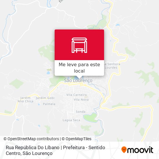 Rua República Do Líbano | Prefeitura - Sentido Centro mapa