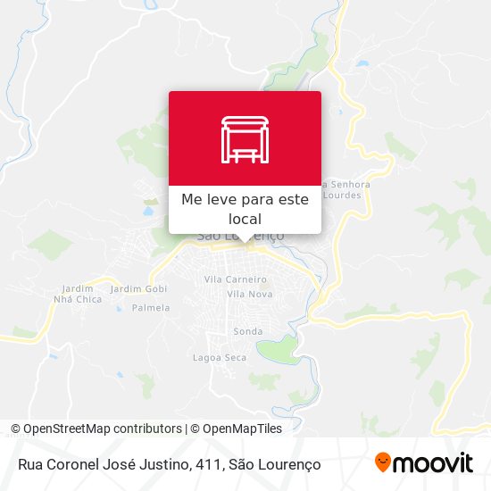 Rua Coronel José Justino, 411 mapa