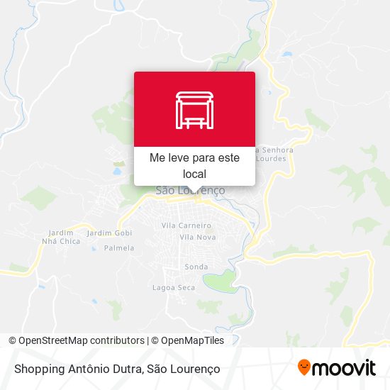Shopping Antônio Dutra mapa