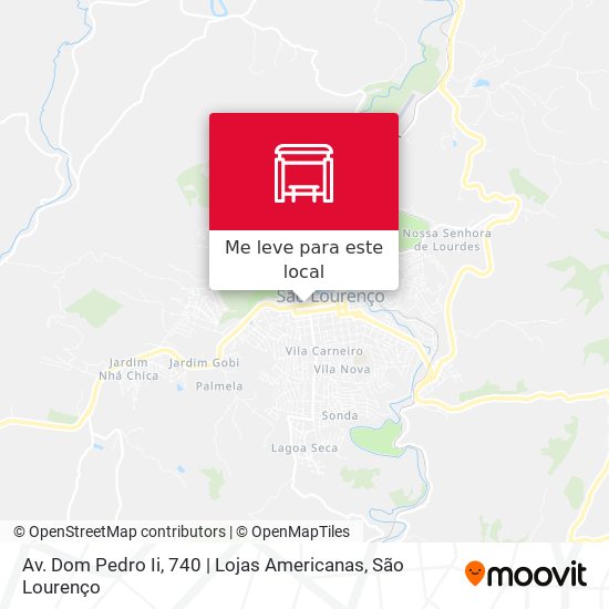 Av. Dom Pedro Ii, 740 | Lojas Americanas mapa