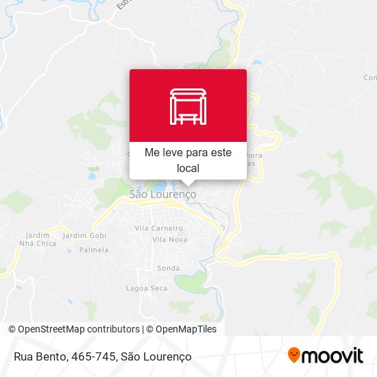 Rua Bento, 465-745 mapa