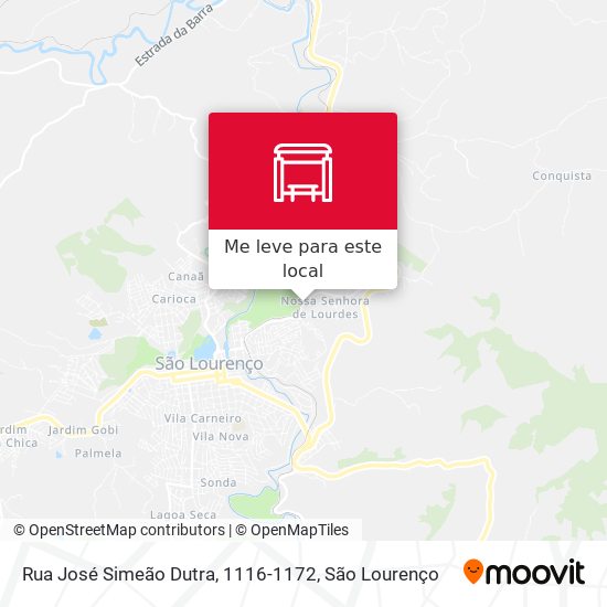 Rua José Simeão Dutra, 1116-1172 mapa