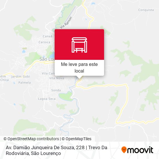 Av. Damião Junqueira De Souza, 228 | Trevo Da Rodoviária mapa