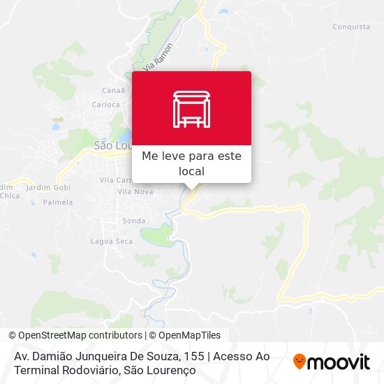 Av. Damião Junqueira De Souza, 155 | Acesso Ao Terminal Rodoviário mapa