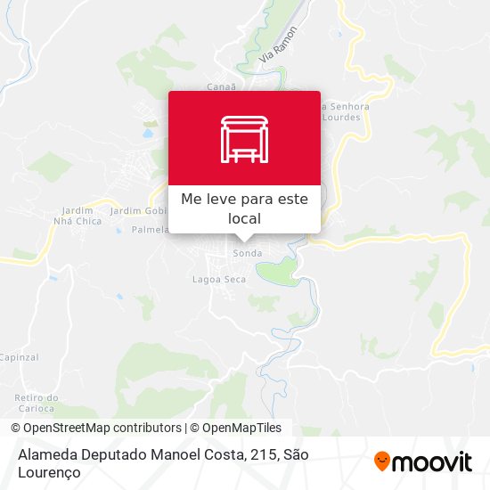 Alameda Deputado Manoel Costa, 215 mapa