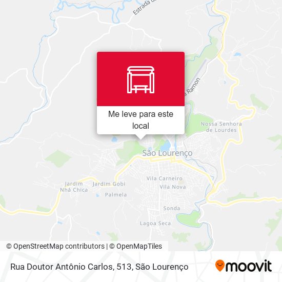 Rua Doutor Antônio Carlos, 513 mapa