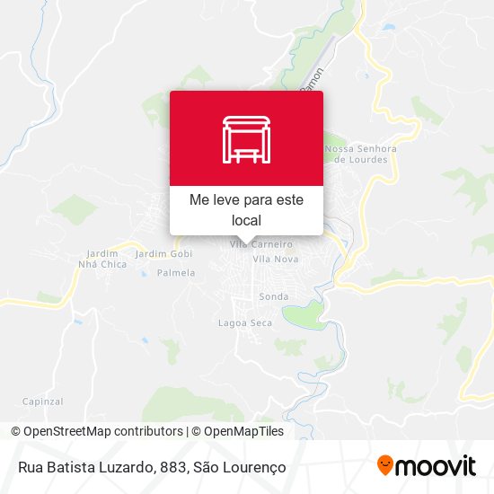 Rua Batista Luzardo, 883 mapa