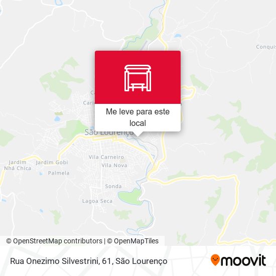 Rua Onezimo Silvestrini, 61 mapa