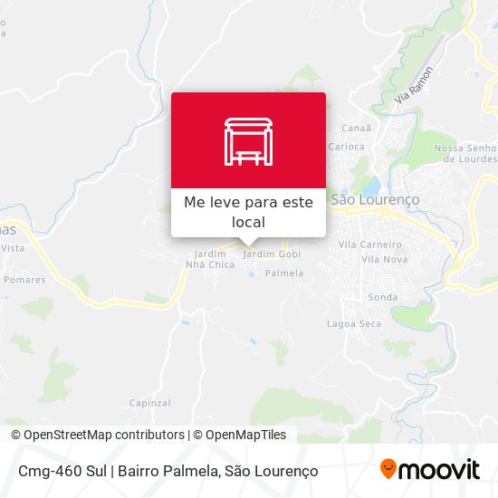 Cmg-460 Sul | Bairro Palmela mapa