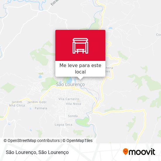 São Lourenço mapa
