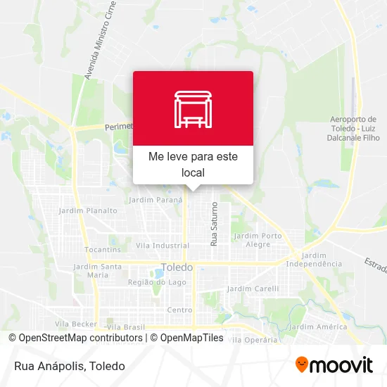 Rua Anápolis mapa