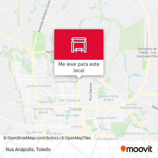 Rua Anápolis mapa