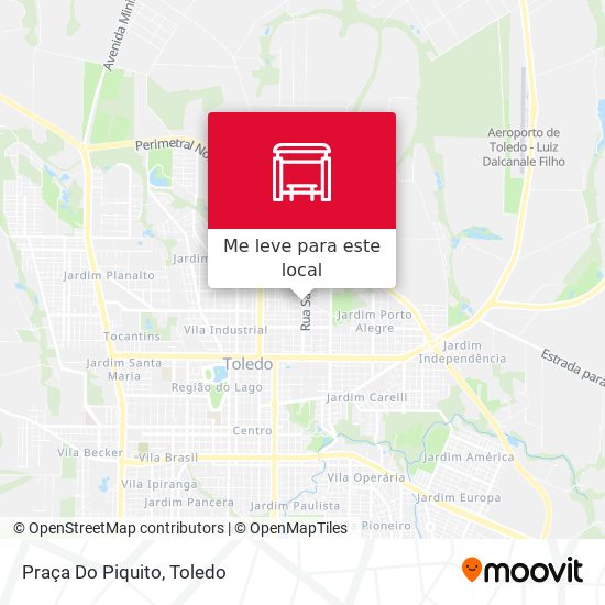 Praça Do Piquito mapa