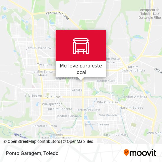 Ponto Garagem mapa