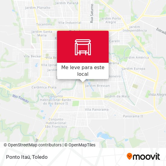 Ponto Itaú mapa