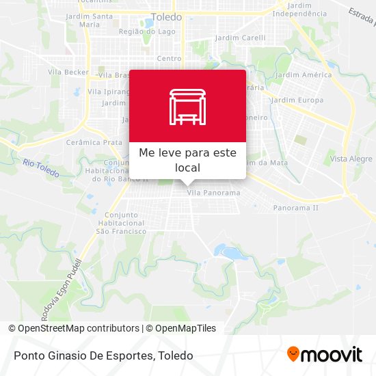 Ponto Ginasio De Esportes mapa