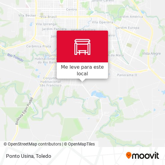 Ponto Usina mapa