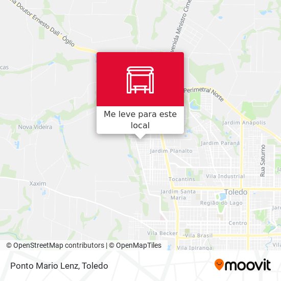 Ponto Mario Lenz mapa